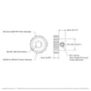 ServoCity 2303 Series, MOD 0.8 Pinion Gear (1/4" Round Bore, 24 Tooth)