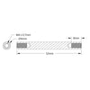 ServoCity 1501 Series M4 x 0.7mm Standoff (6mm OD, 52mm Length) - 4 Pack