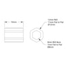 8mm REX™ Plastic Spacer (12mm REX™ OD, 16mm Length) - 12 Pack