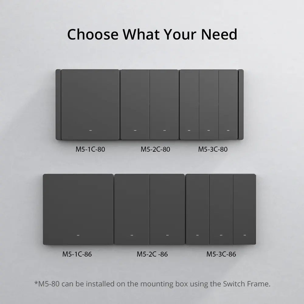 SONOFF SwitchMan Smart Wall Switch-M5 (1 Gang - Type 120)