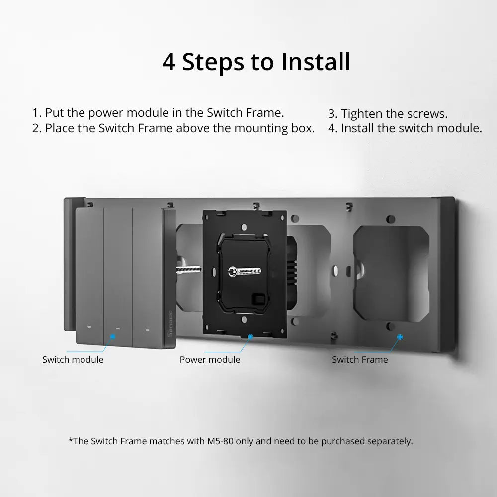 SONOFF SwitchMan Smart Wall Switch-M5 (1 Gang - Type 120)