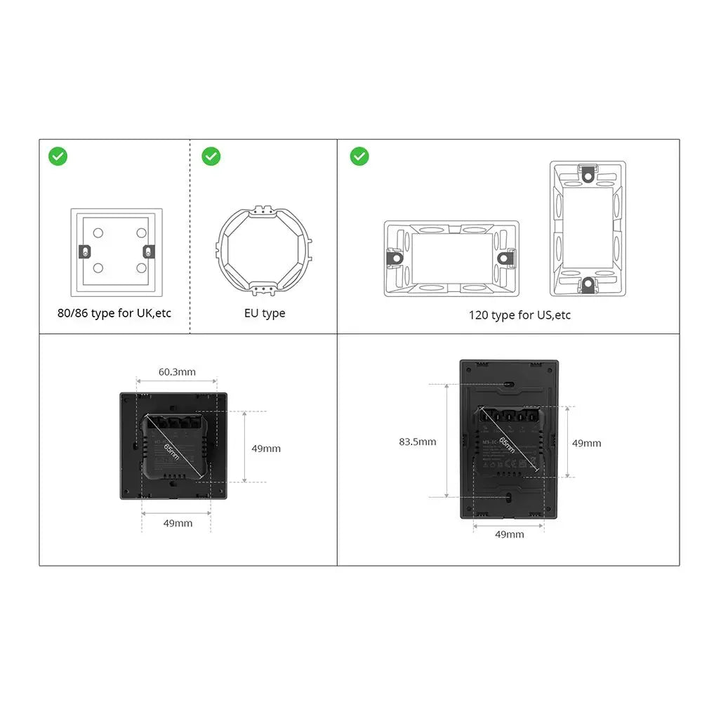 SONOFF SwitchMan Smart Wall Switch-M5 (1 Gang - Type 86)