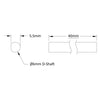 ServoCity 6mm D-Shaft (40mm Length)