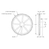 ServoCity 40 Tooth Press Fit Sprocket (0.1227" Pitch, 0.250" Bore)