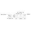 ServoCity 1106 Series Square Beam (3 Hole, 24mm Length)