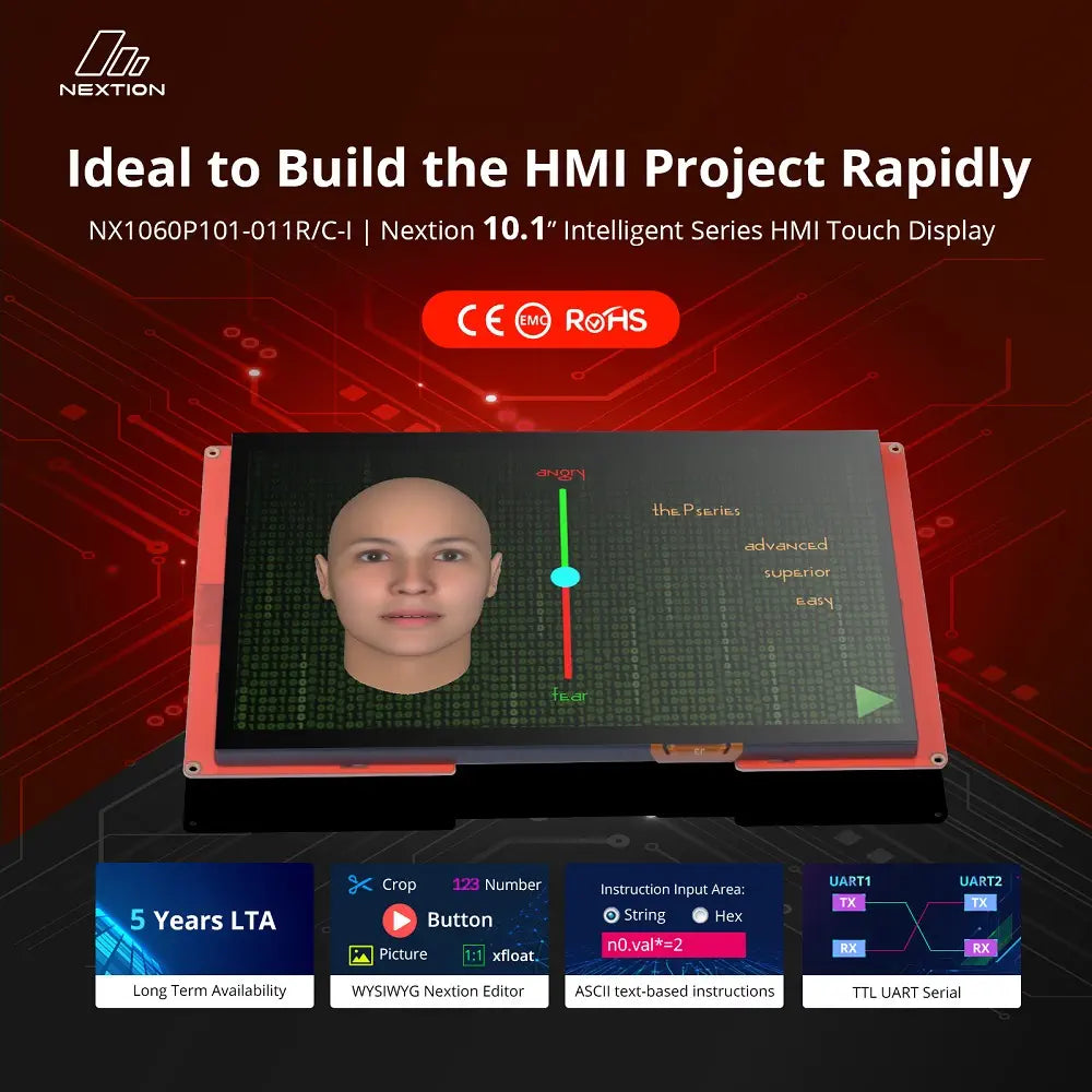 Nextion 10.1” Intelligent Series HMI Touch Display (NX1060P101-C)
