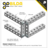 ServoCity 1106 Series Square Beam (35 Hole, 280mm Length)
