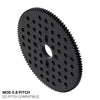 ServoCity 100 Tooth Hub-Mount Gear (MOD 0.8, 4mm Thick Acetal)