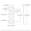 ServoCity 1105 Series Round-End Pattern Plate (4 Hole, 104mm Length)