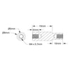 ServoCity 1503 Series M4 x 0.7mm Shoulder-Standoff (6-8mm OD, 10-19mm Length) - 4 Pack