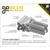ServoCity 1118 Series Open GoRAIL (96mm Length)