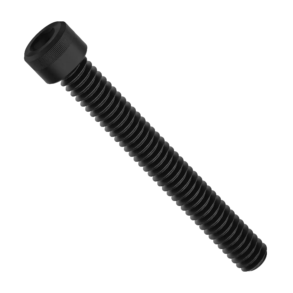 ServoCity 1/4"-20 Black-Oxide Socket Head Screw (2" Length) - 6 Pack