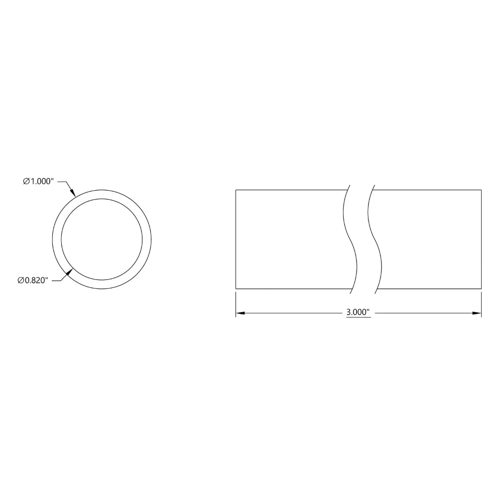 ServoCity 1.00" x 3.00" Tubing