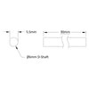 ServoCity 6mm D-Shaft (90mm Length)