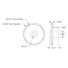 ServoCity 18 Tooth Press Fit Sprocket (0.1227" Pitch, 0.125" Bore)