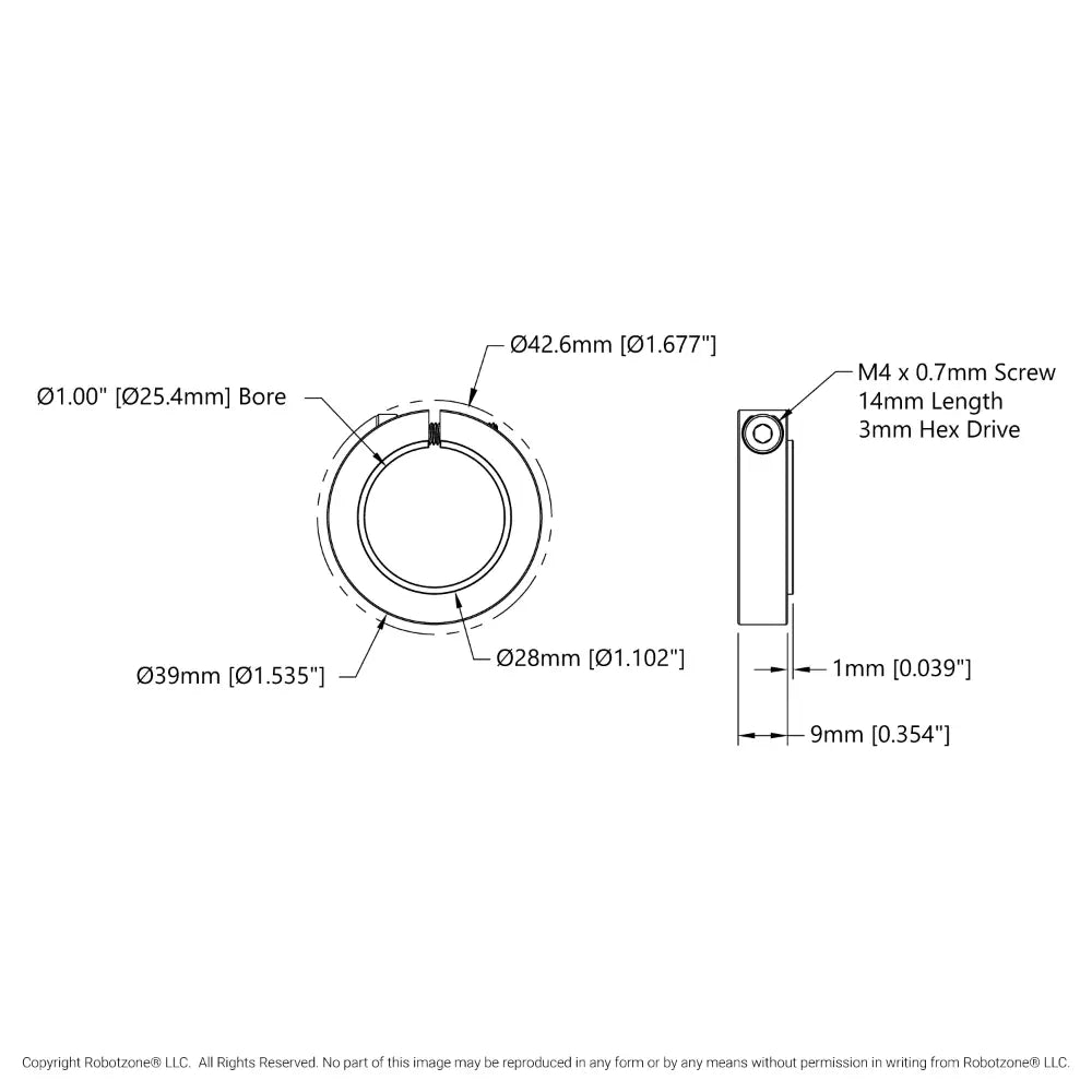 ServoCity Clamping Collar (1" Bore)