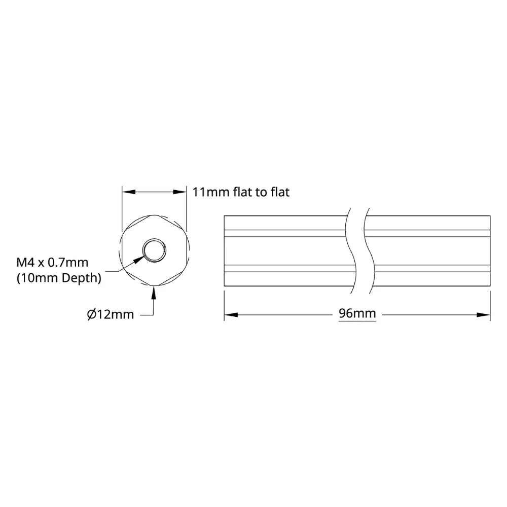 12mm REX™ Shaft (96mm Length)