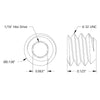 ServoCity 6-32 Cup-Point Set-Screw (0.125" Length) - 6 Pack