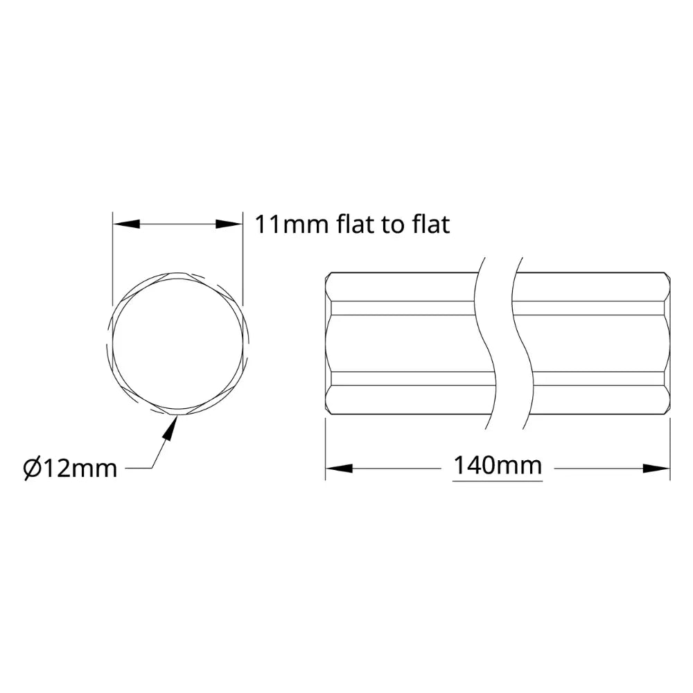 12mm REX™ Shaft (140mm Length)