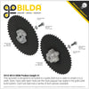 ServoCity #25 Pitch Acetal Hub-Mount Sprocket (14mm Bore, 48 Tooth)