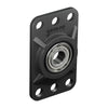 ServoCity 6mm Bore Flat Pillow Block (16mm x 32mm Mounting Pattern) - 2 Pack