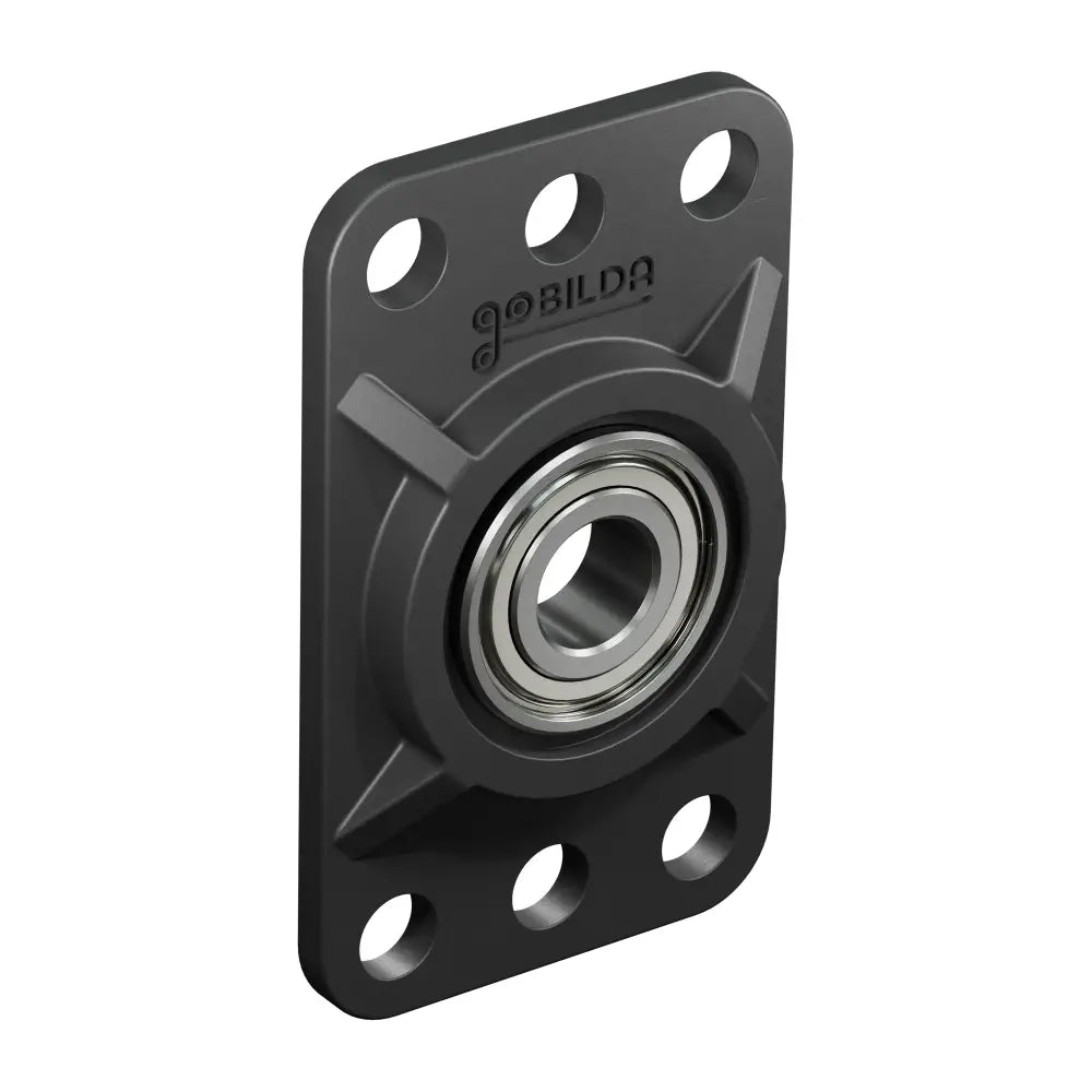 ServoCity 6mm Bore Flat Pillow Block (16mm x 32mm Mounting Pattern) - 2 Pack