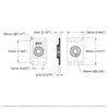 ServoCity 6mm Bore Flat Pillow Block (16mm x 32mm Mounting Pattern) - 2 Pack