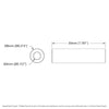 ServoCity 4mm ID Spacer (8mm OD, 30mm Length) - 4 Pack
