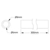 ServoCity 4100 Series Tube (6mm ID x 8mm OD, 300mm Length)