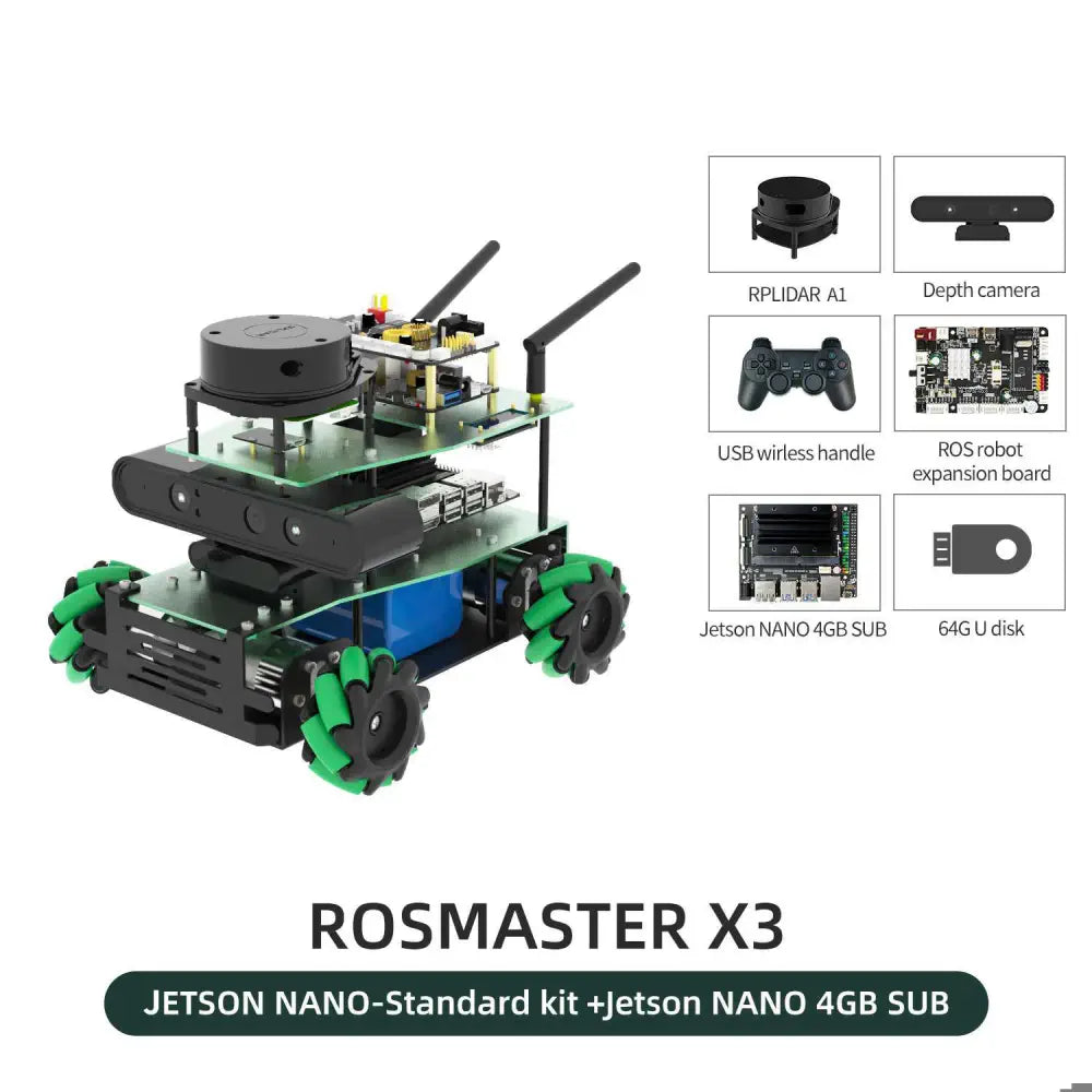 top gear romania online subtitrat Yahboom ROSMASTER X3 Programmable ROS2 Robot Perfect Combination of AI  Vision and Autonomous Driving Features with Jetson Nano 4GB SUB(Standard  Kit）