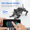 XiaoR GEEK AI Bionic Robot Dog for Raspberry Pi 4GB, AI Visual Recognition Interaction Smart Robot Python Programmable, 12 DOF Bionic Gait Mechanical Dog, (Include Raspberry Pi)