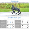 XiaoR GEEK AI Bionic Robot Dog for Raspberry Pi 4GB, AI Visual Recognition Interaction Smart Robot Python Programmable, 12 DOF Bionic Gait Mechanical Dog, (Include Raspberry Pi)