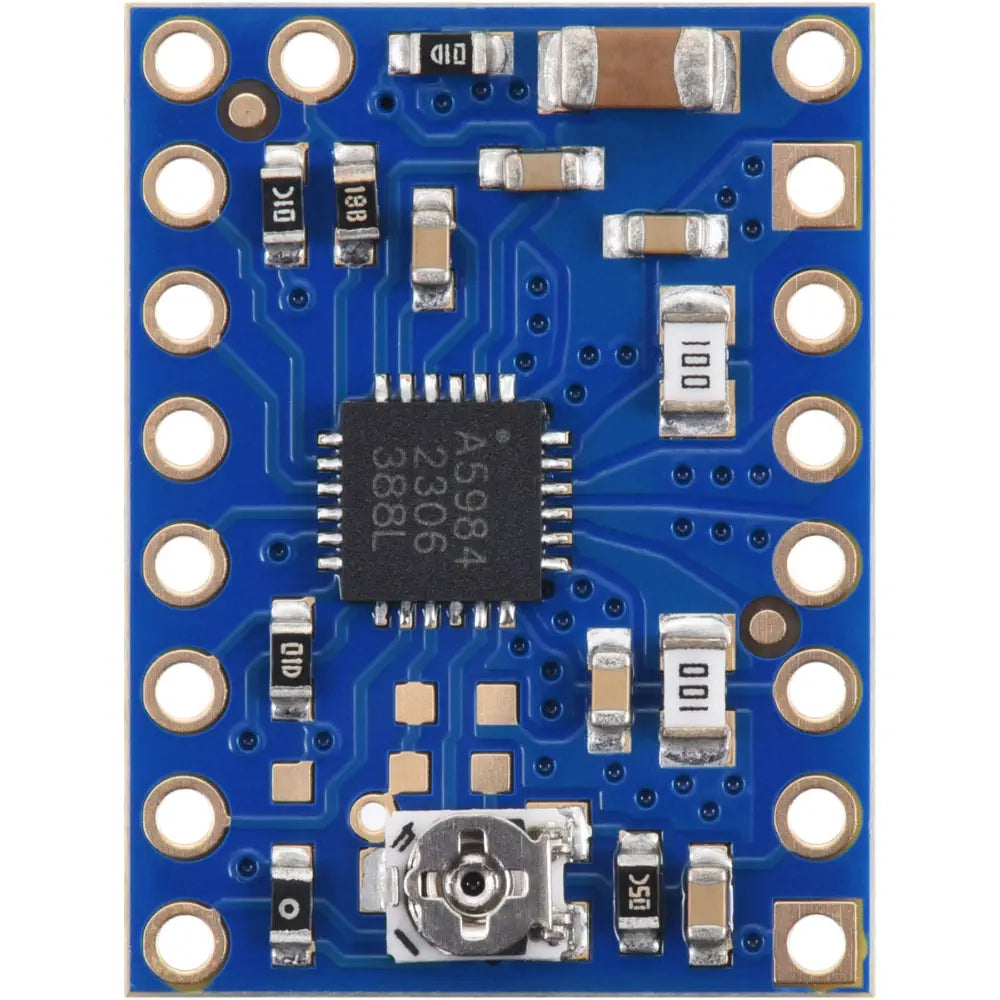 Pololu A5984 Stepper Motor Driver Carrier, Fixed 1A@5V / 660mA@3.3V, Blue Edition