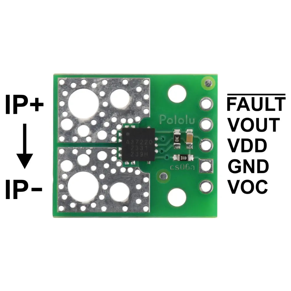 Pololu ACS37220LEZATR-150B5 Current Sensor Compact Carrier -150A to +150A, 5V