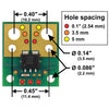 Pololu ACS72981KLRATR-150U5 Current Sensor Compact Carrier 0A to 150A, 5V