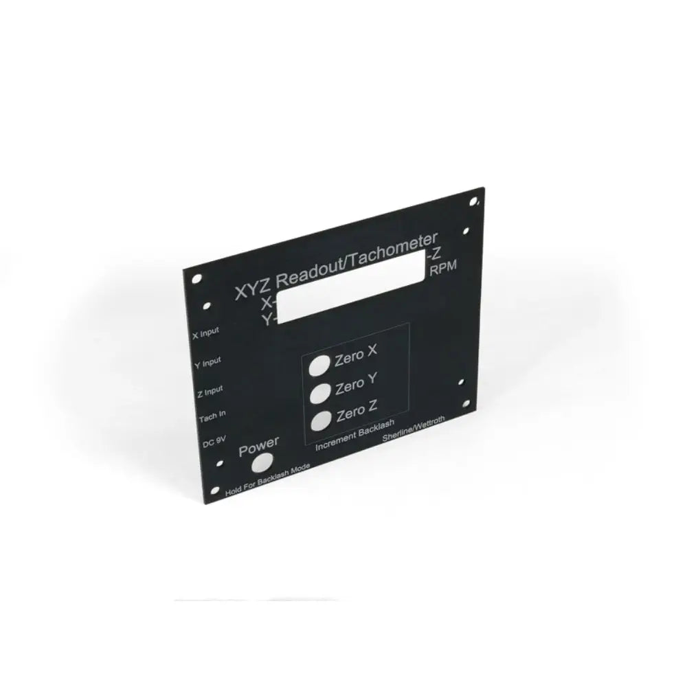 Sherline DRO Faceplate