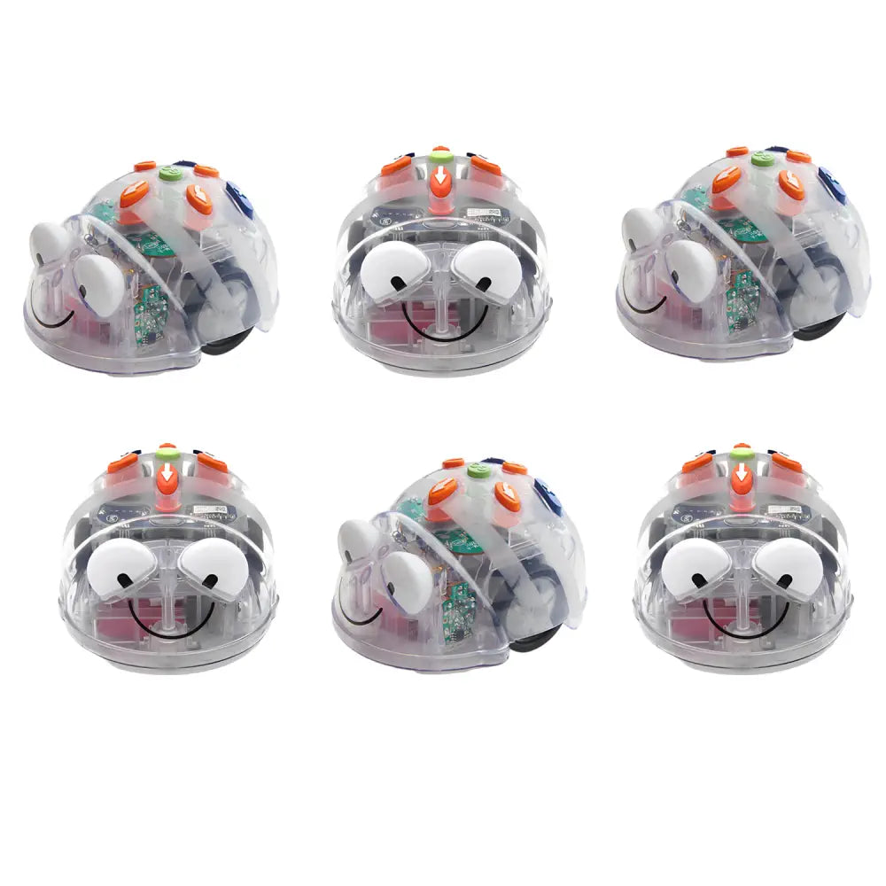 TTS 6-pcs Blue-Bot Starter Pack Programmable Robot - See &amp; Say Version - STEM Learning Coding Robotics for Kids Age 3+