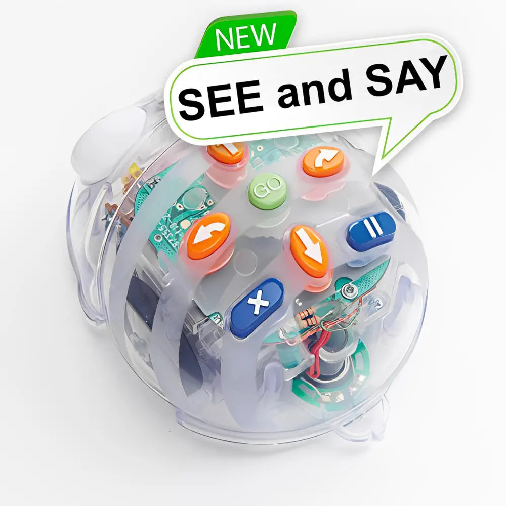 TTS 6-pcs Blue-Bot Starter Pack Programmable Robot - See &amp; Say Version - STEM Learning Coding Robotics for Kids Age 3+