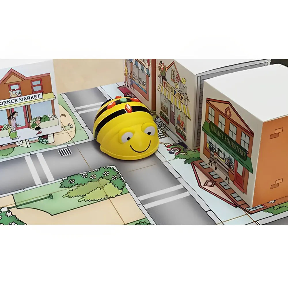 TTS 6-Pcs Bee-Bot Programmable Robot Bundle - See &amp; Say Version with 6-Pcs 3D Community Construction Kit, Educational STEM Coding &amp; Robotics for Kids - Classroom Set | Age 3+