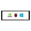 Waveshare 7.9" Capacitive Touch Screen LCD, 400×1280, HDMI, IPS, Toughened Glass Cover