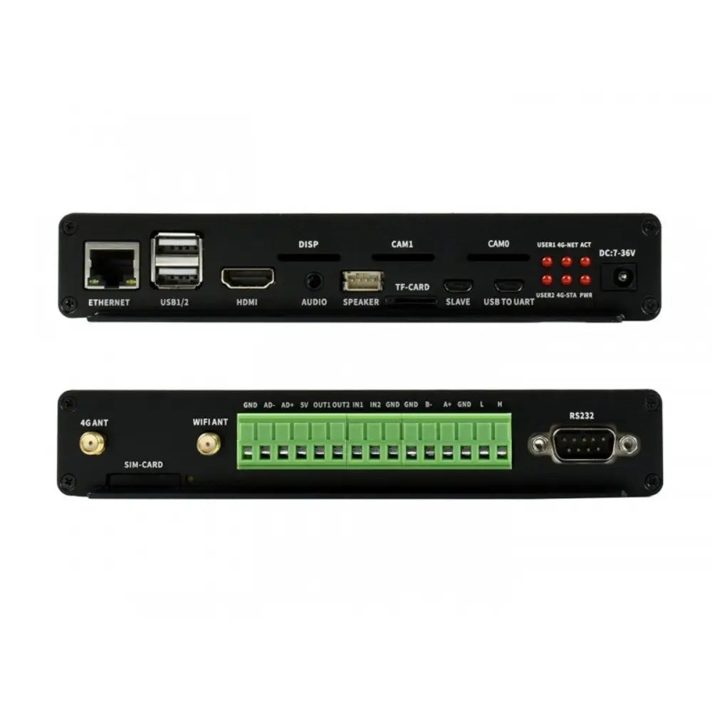 Waveshare Industrial IoT Mini-Computer Add-ons, 4G / PoE Features, Based on Raspberry Pi CM3 / CM3+ Series (US)