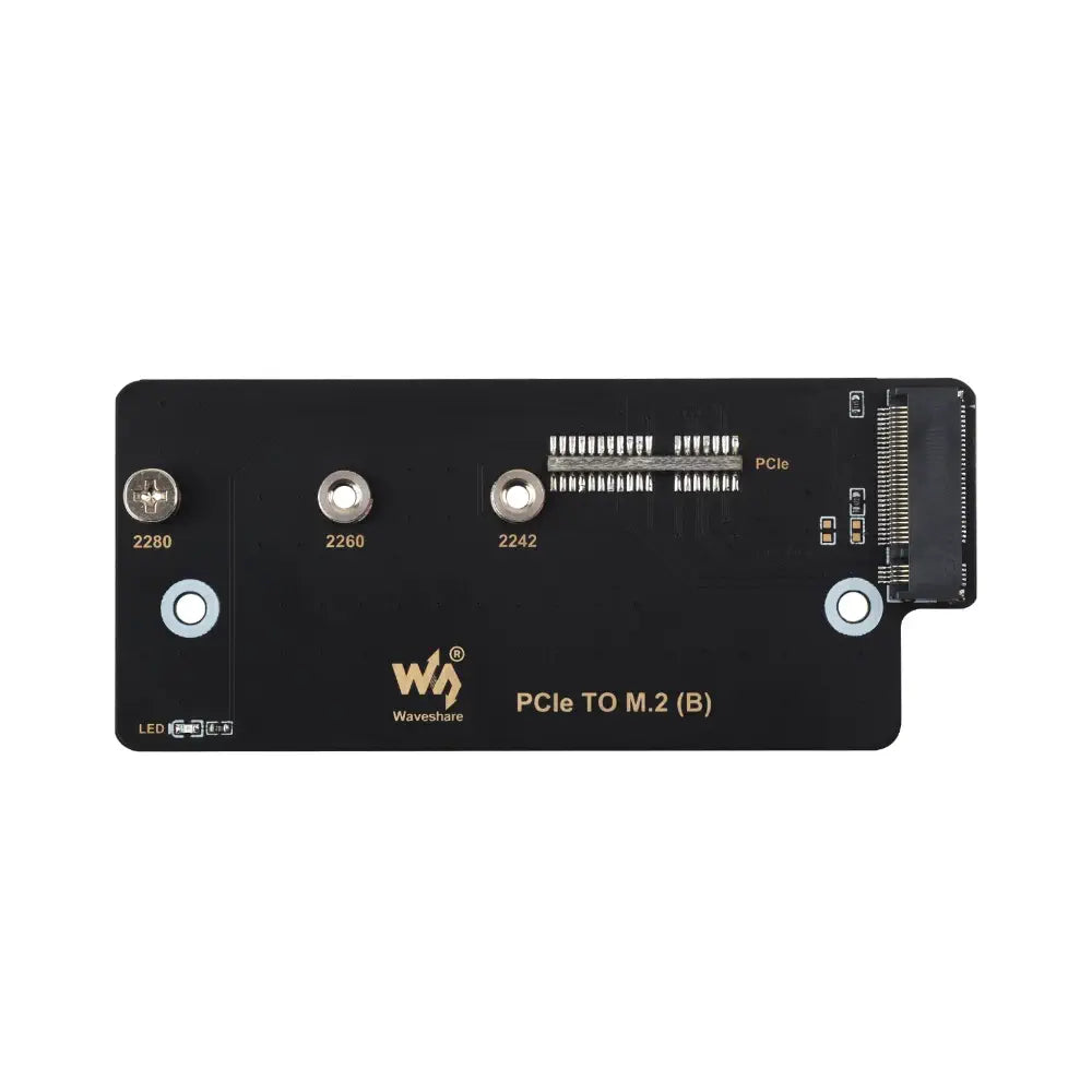 Waveshare PCIe to M.2 Adapter (B), Supports NVMe Protocol M.2 Solid State Drive, High-Speed Reading/Writing, CM4 (Supports Raspberry Pi Compute Module 4)