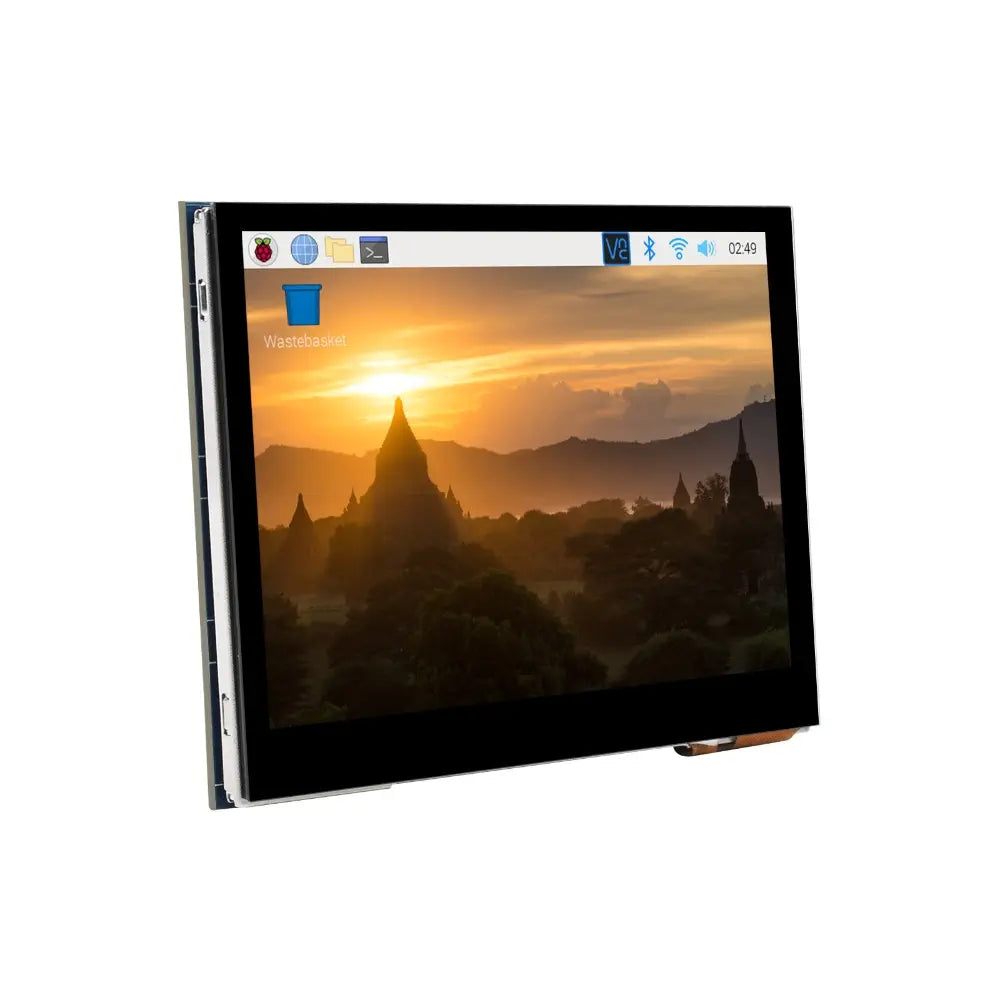 Waveshare 3.5" Capacitive Touch Screen LCD for Raspberry Pi, 640×480, DPI, IPS, Toughened Glass Cover, Low Power