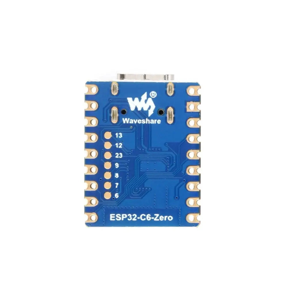 Waveshare ESP32-C6 Mini Dev Board, Based on ESP32-C6FH4, 2.4GHz WiFi 6 & Bluetooth 5 (W/ Headers)