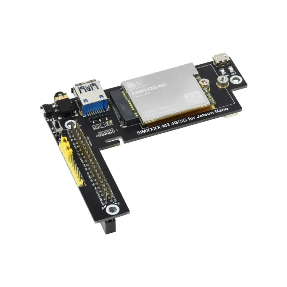 Waveshare 5G/4G/3G Module Designed for Jetson Nano, Multi Mode Multi Band (SIM8202G-M2, UK)