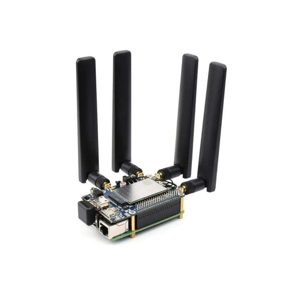 Waveshare RM502Q-AE 5G HAT for Raspberry Pi, Quad Antennas LTE-A, Multi Band, 5G/4G/3G (US)
