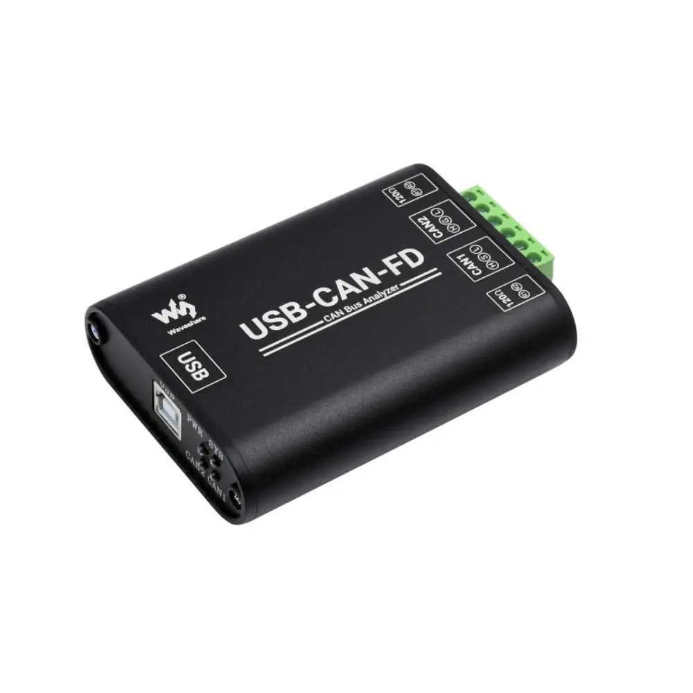 Waveshare Industrial Grade CAN FD Bus Data Analyzer, USB to CAN FD Adapter, CAN FD Interface Card