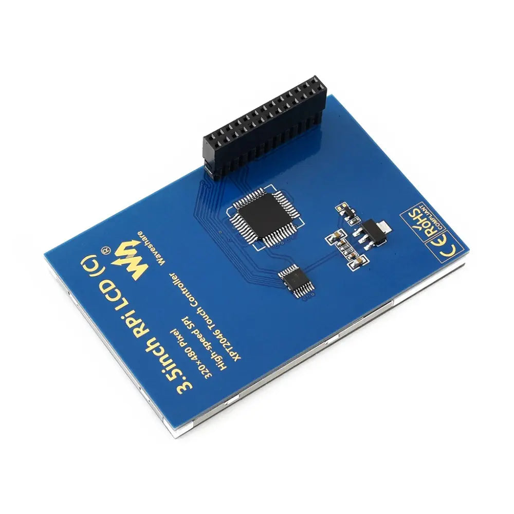 Waveshare 3.5" Resistive Touch Display (C) for Raspberry Pi, 480×320, 125MHz High-Speed SPI