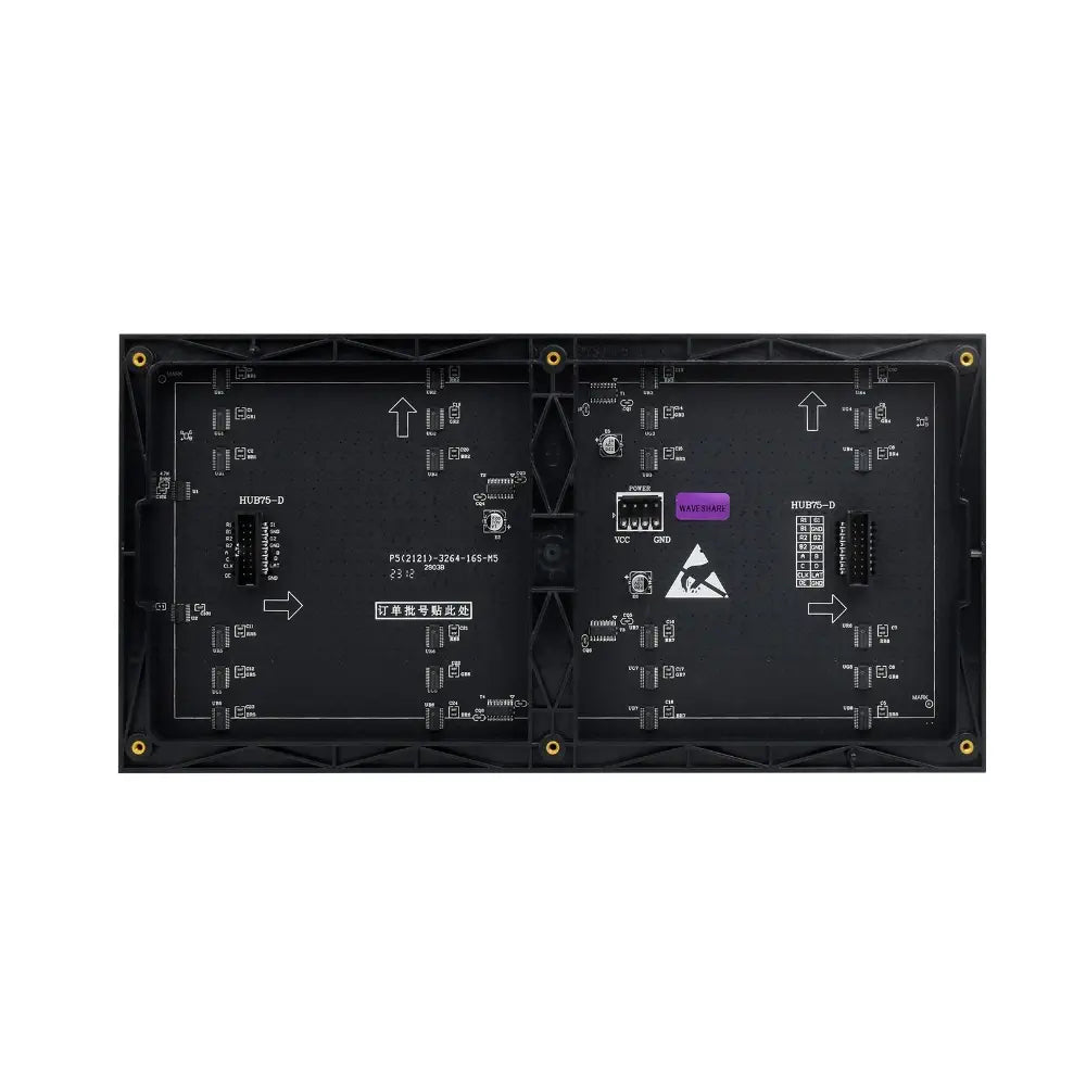 Waveshare RGB Full-Color LED Matrix Panel, 5mm Pitch, 64×32 Pixels, Adjustable Brightness