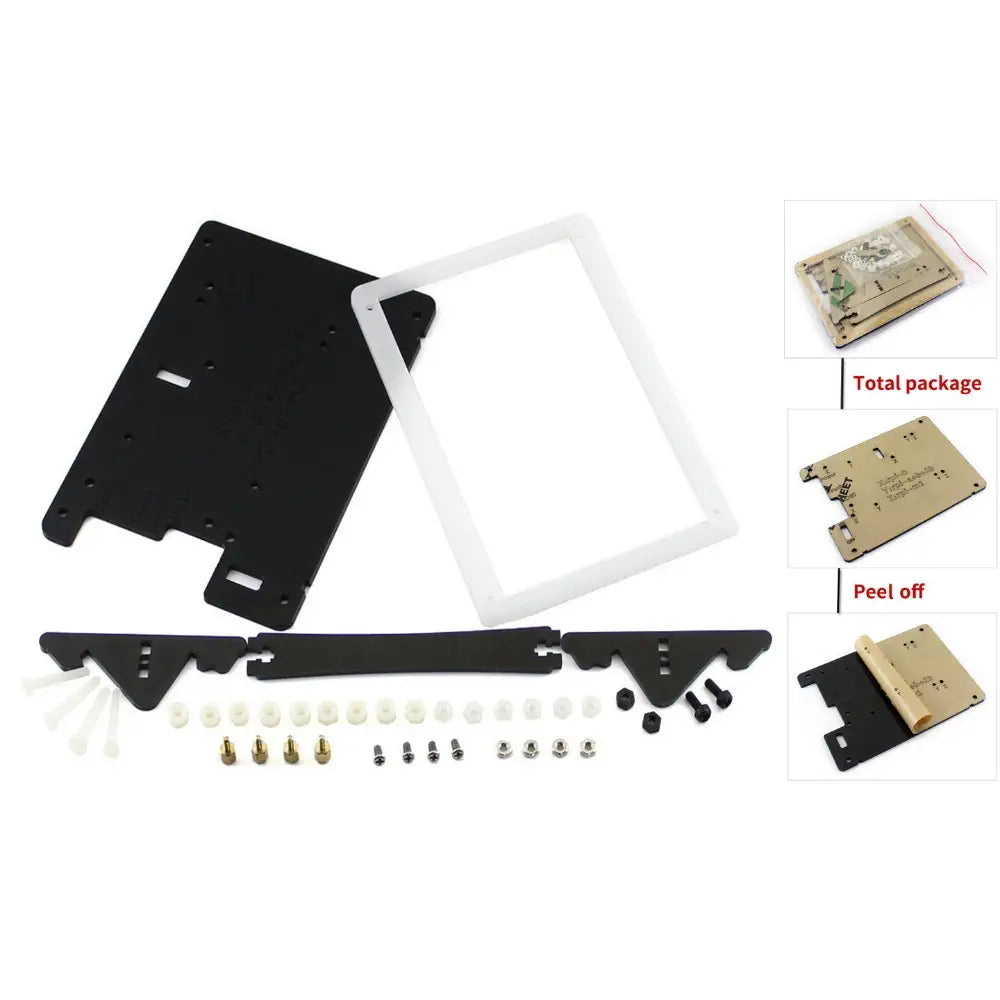 Waveshare Bicolor Case for 5" HDMI LCD (B) w/ Mounting Holes for Raspberry Pi B/A+/B+/2B/3B+/4B, Banana Pro